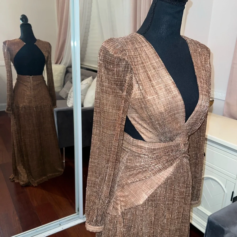 Gianni Bini Bronze Maxi Dress - Picture 3 of 5
